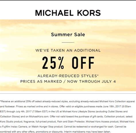 macys michael kors discount code|michael kors coupon code macy's.